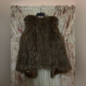 Women's size medium faux fur vest